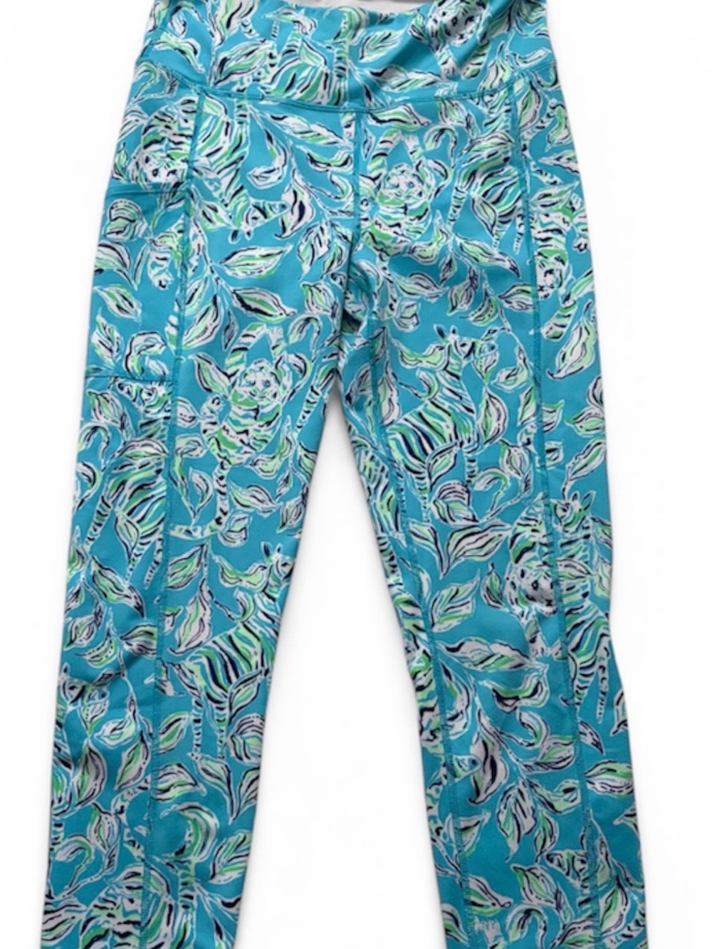 Lilly Pulitzer Luxletic Turquoise Marble Performance Leggings